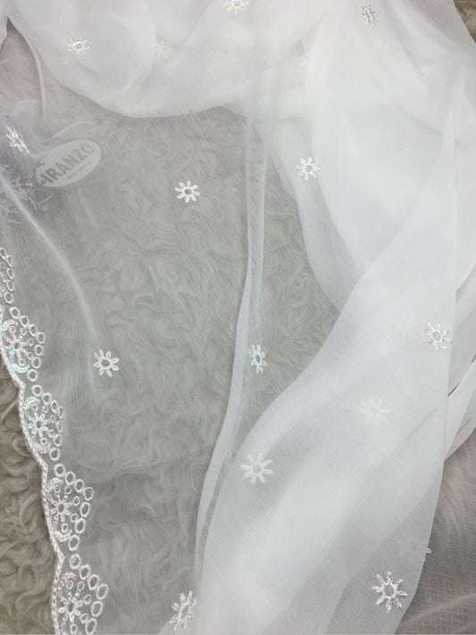 Sequence Embroidered Chiffon Dupatta