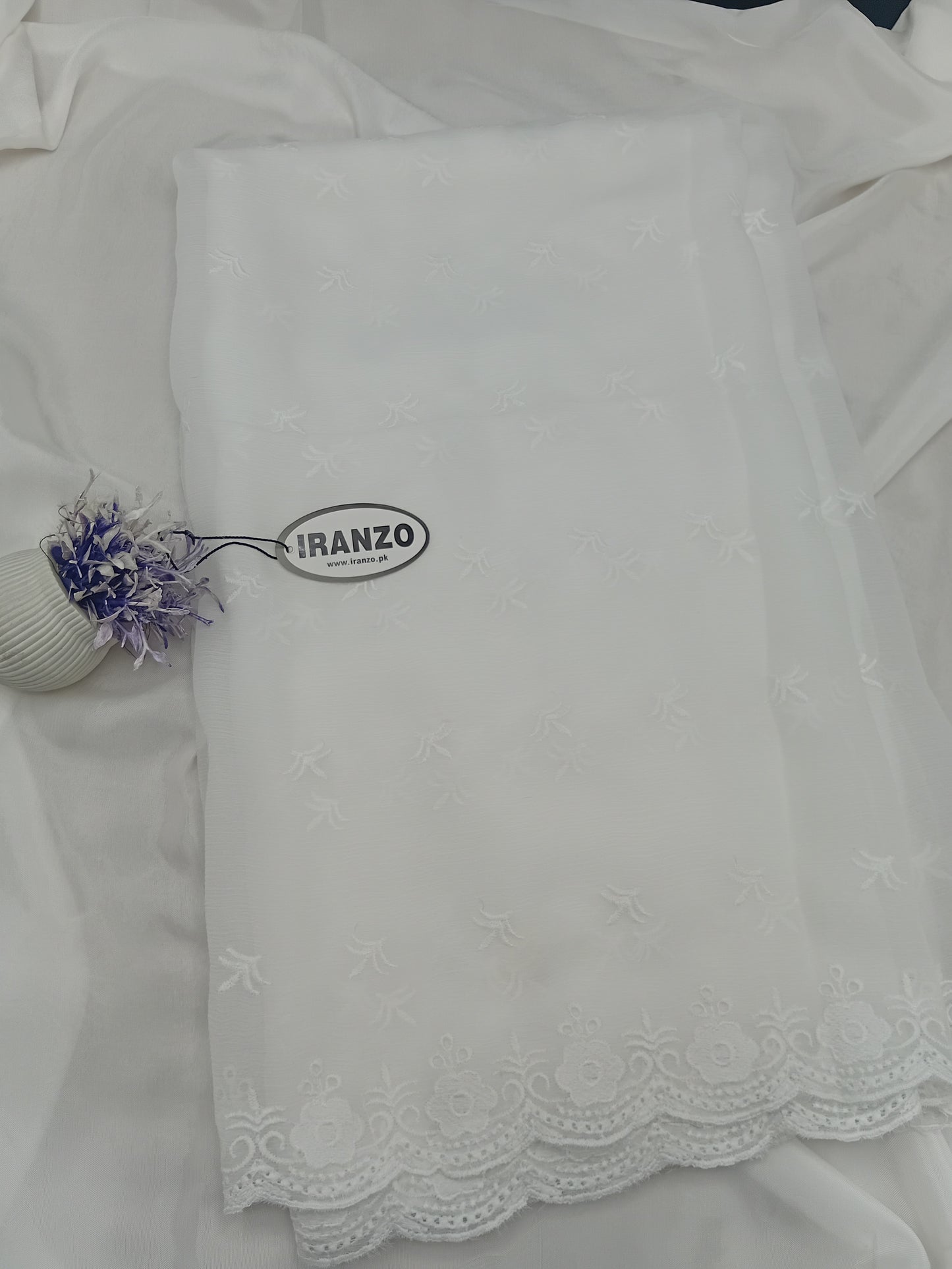 Embroidered Chiffon Dupatta Just in