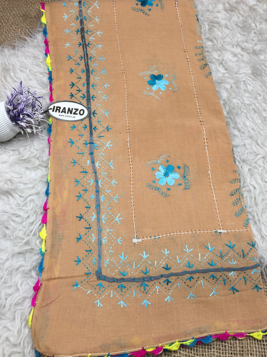 Hand Embroidered Lawn Shawl