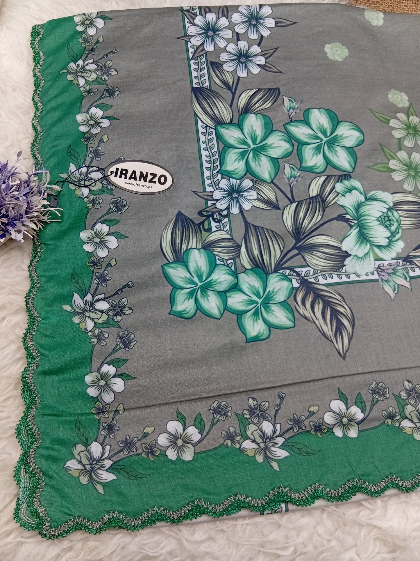 Lawn Dupatta Fourside Crochet Just In