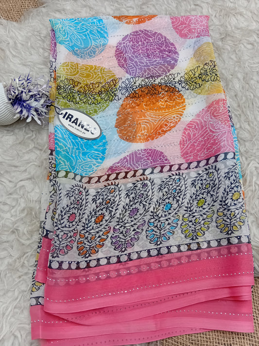 Stone Work Chiffon Dupatta