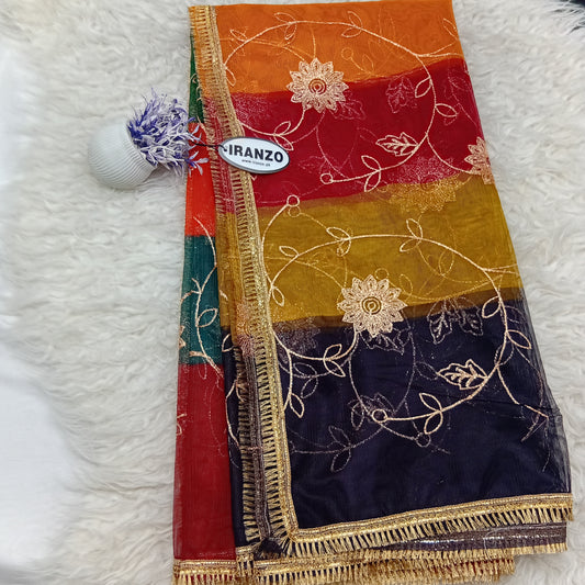 Multicolored Net Dupatta