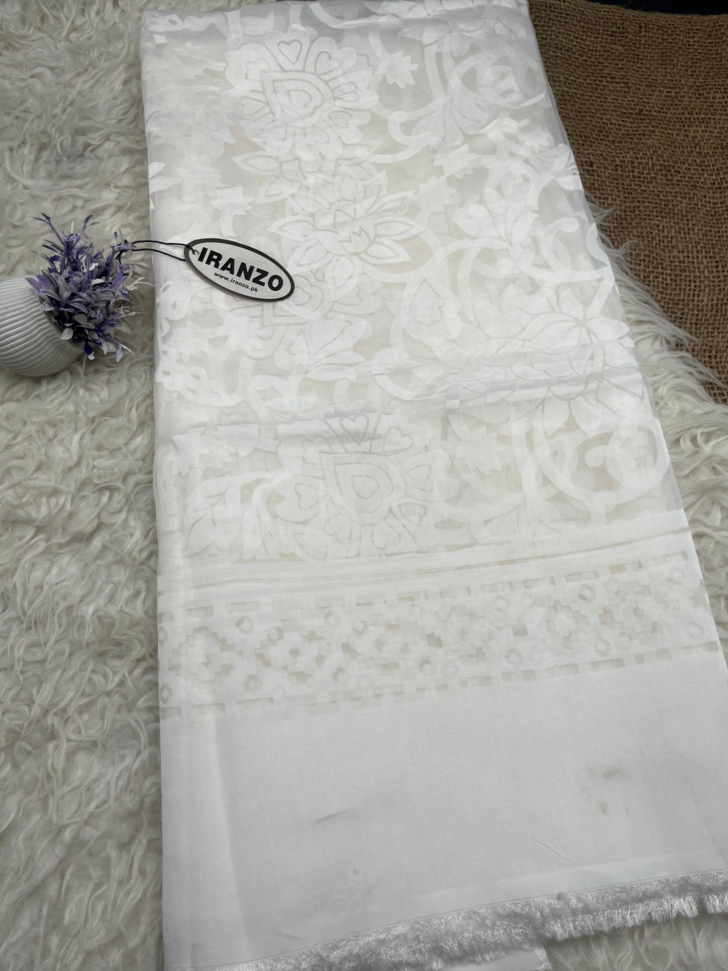 Dyeable Pollachi lawn dupatta Just In
