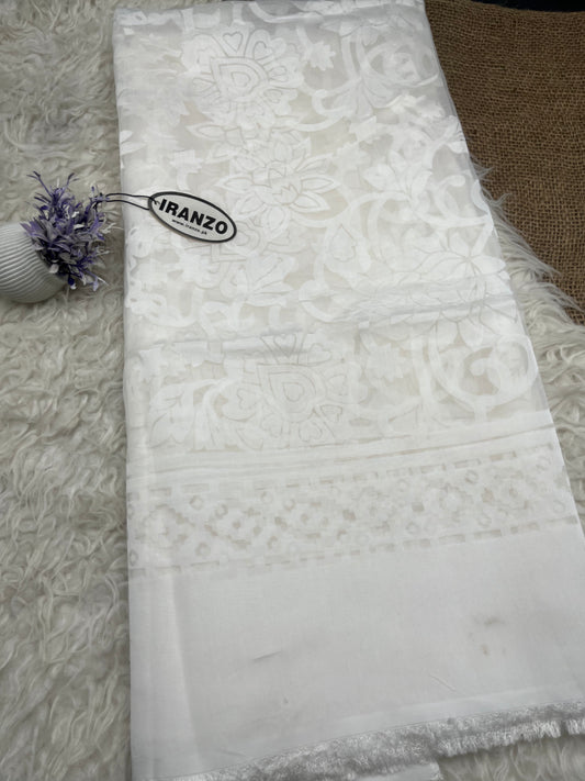 Dyeable Pollachi lawn dupatta Just In