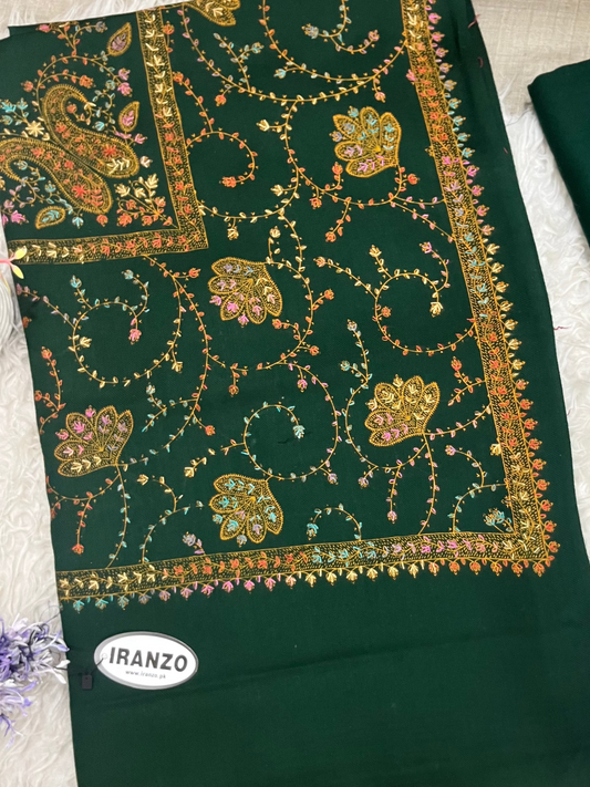 Wool Heavy Shawl Three Piece