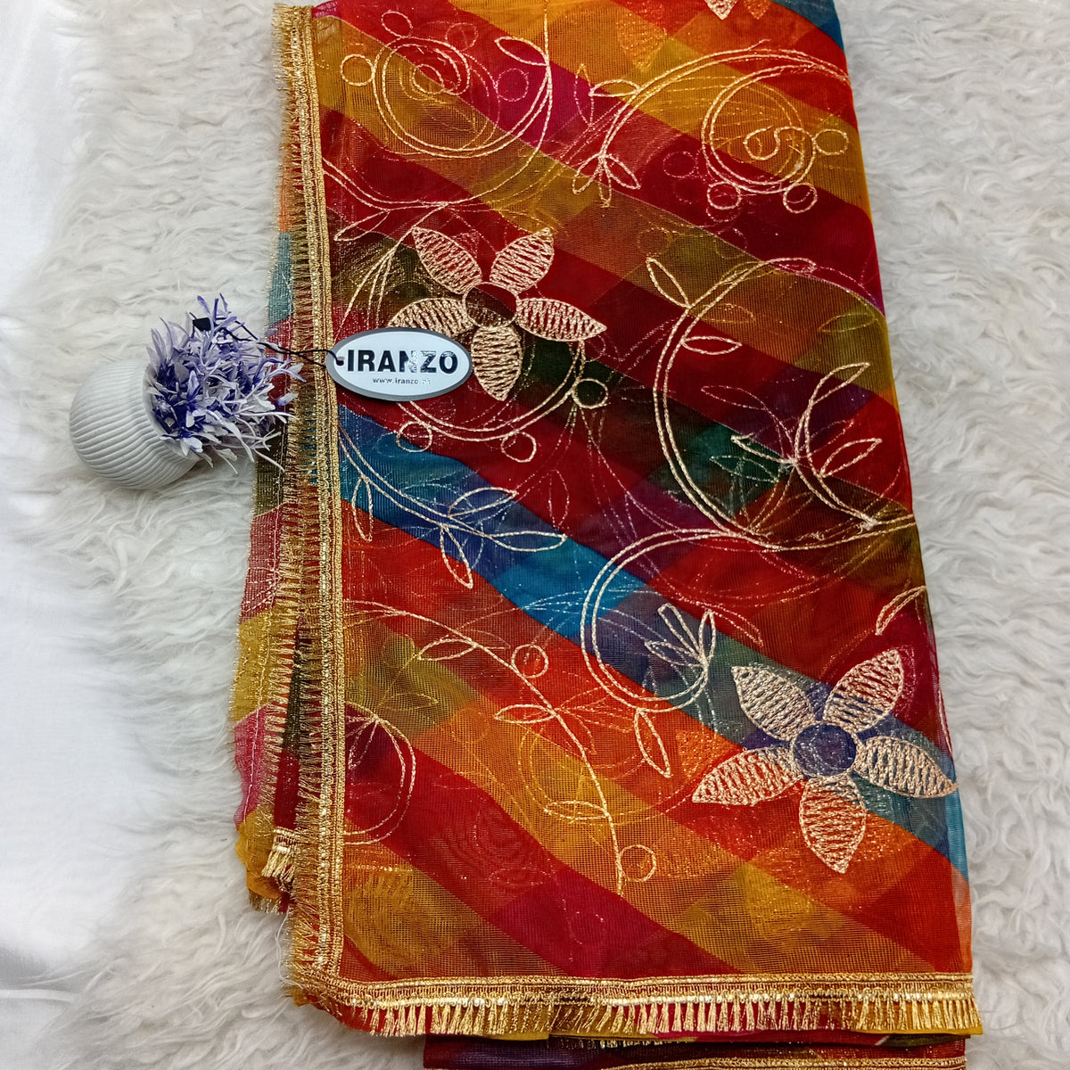Multicolored Net Dupatta