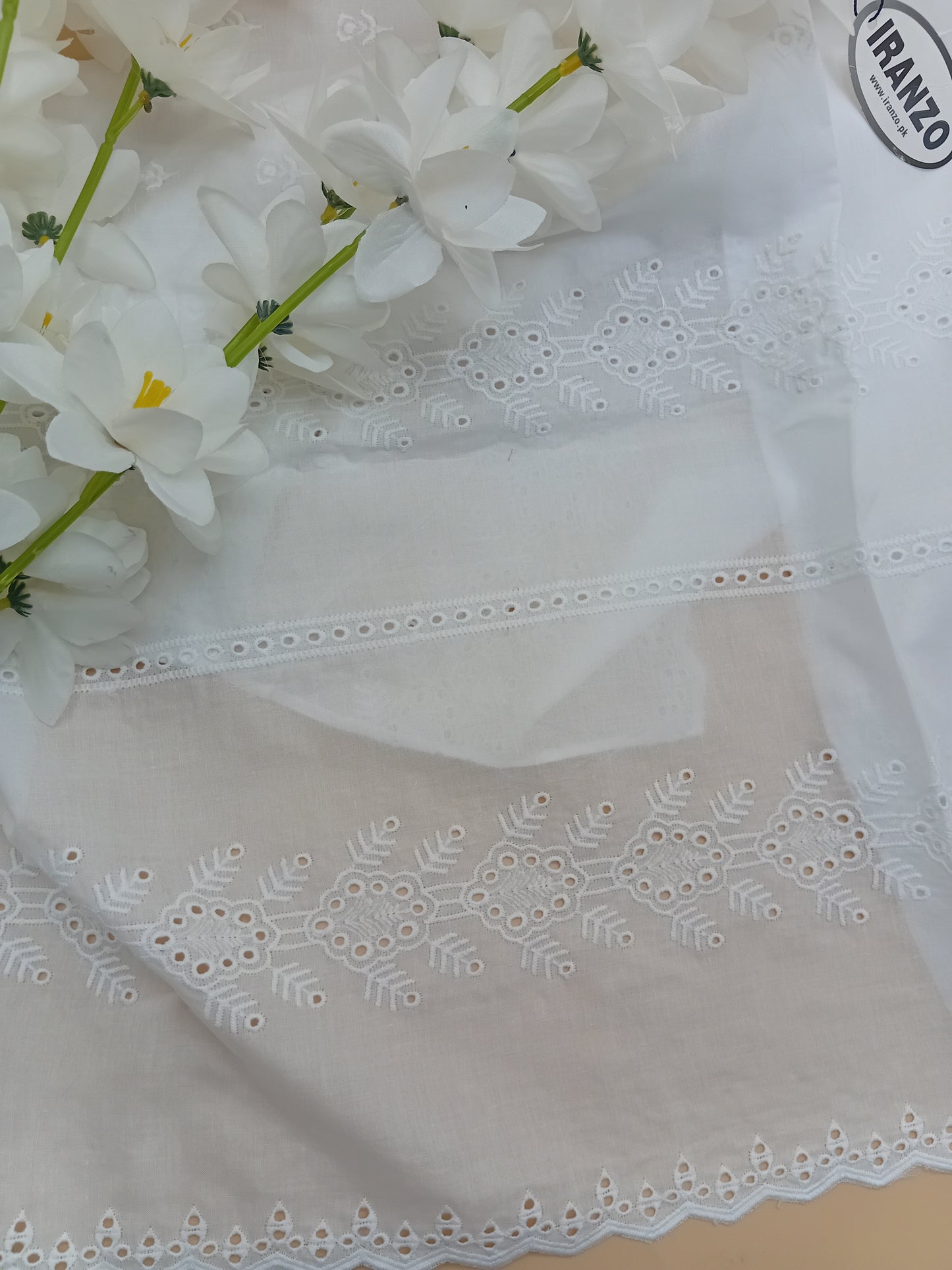 Cotton Chikankari Full Size Chaddar