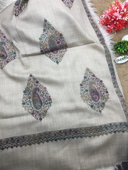 Hand Embroidered Winter Stole