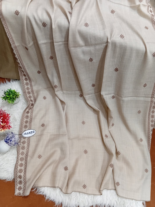 Embroidered Winter Shawl