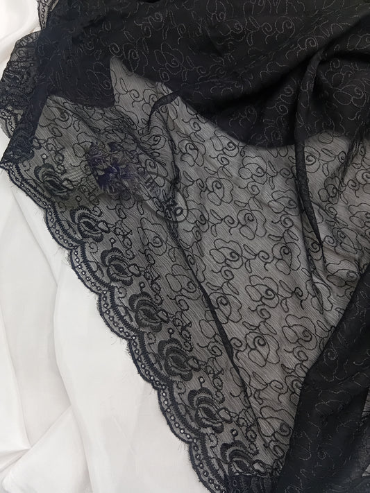 Embroidered Chiffon Dupatta Just in
