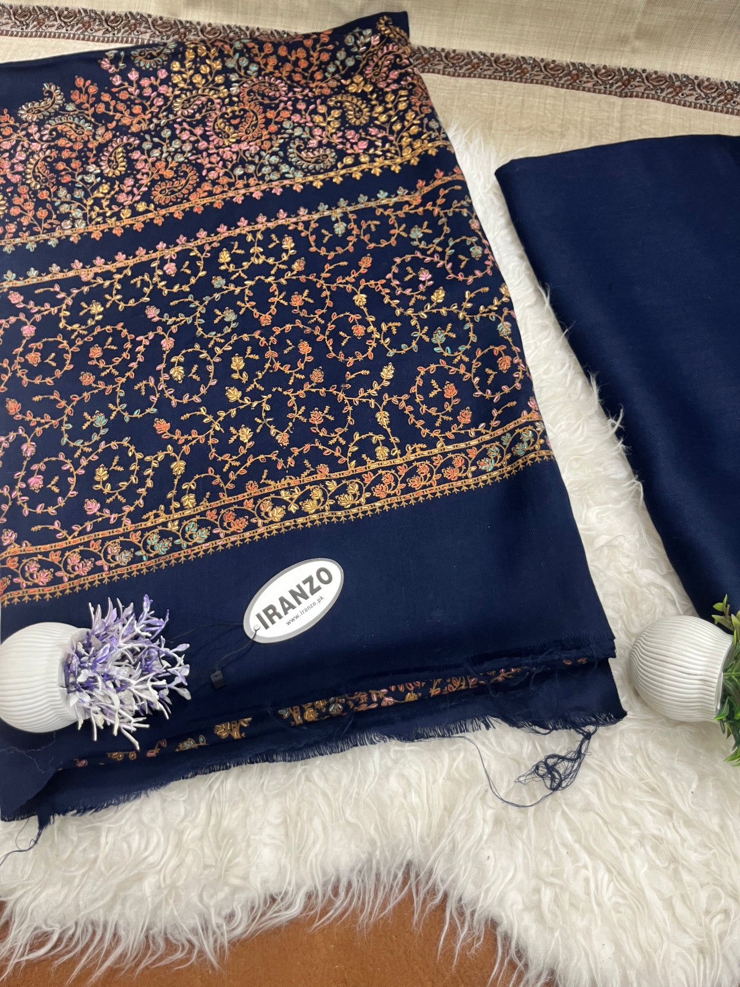 Wool Heavy Shawl Three Piece