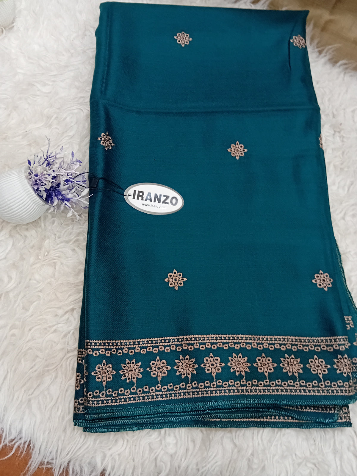 Embroidered Winter Shawl