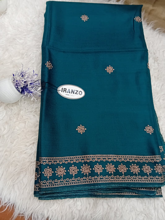 Embroidered Winter Shawl