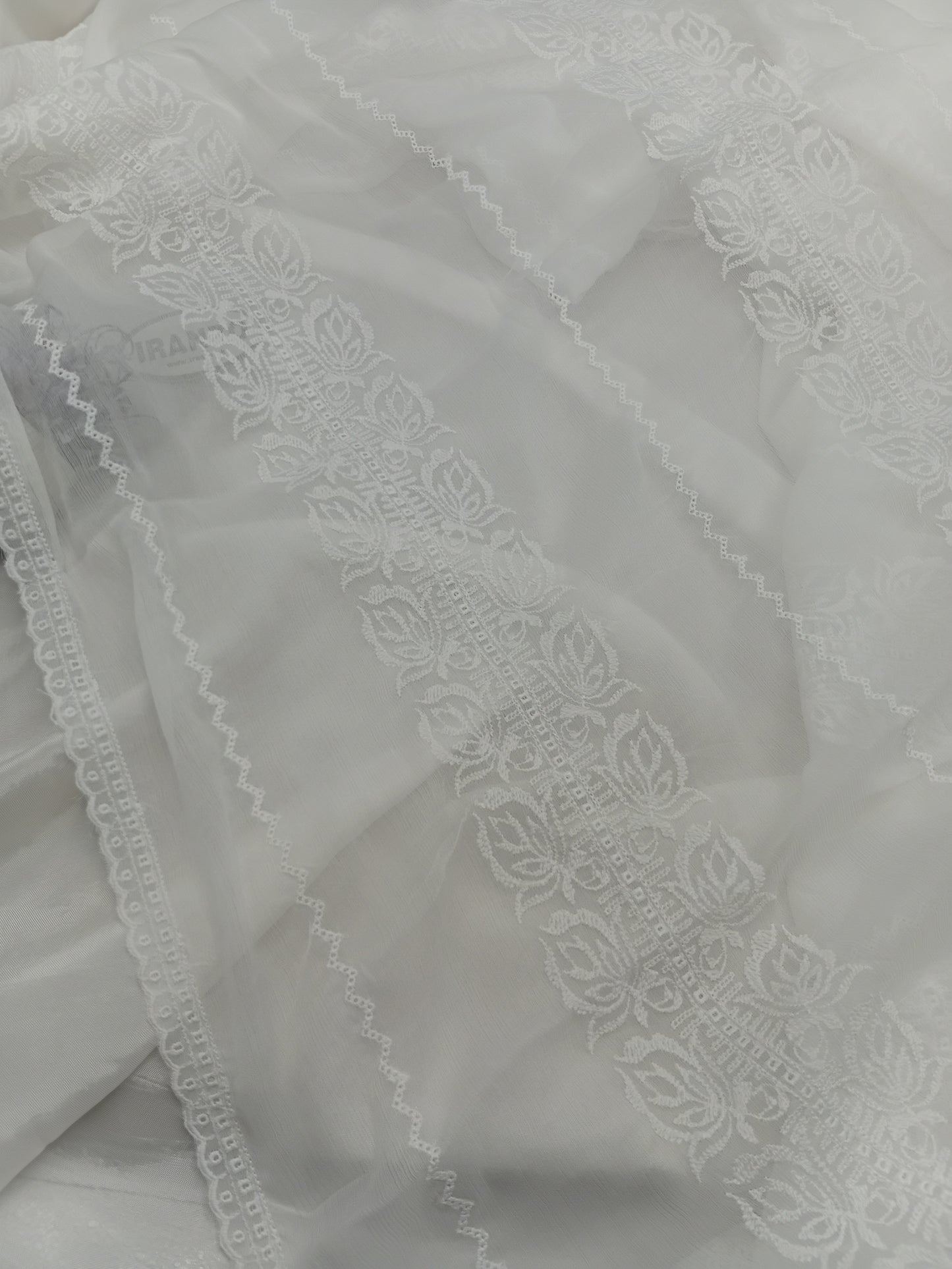 Embroidered Chiffon Dupatta Just in