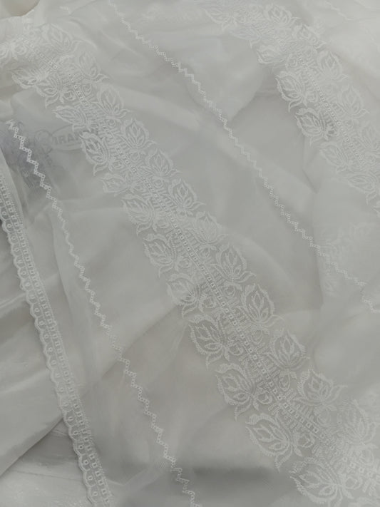 Embroidered Chiffon Dupatta Just in