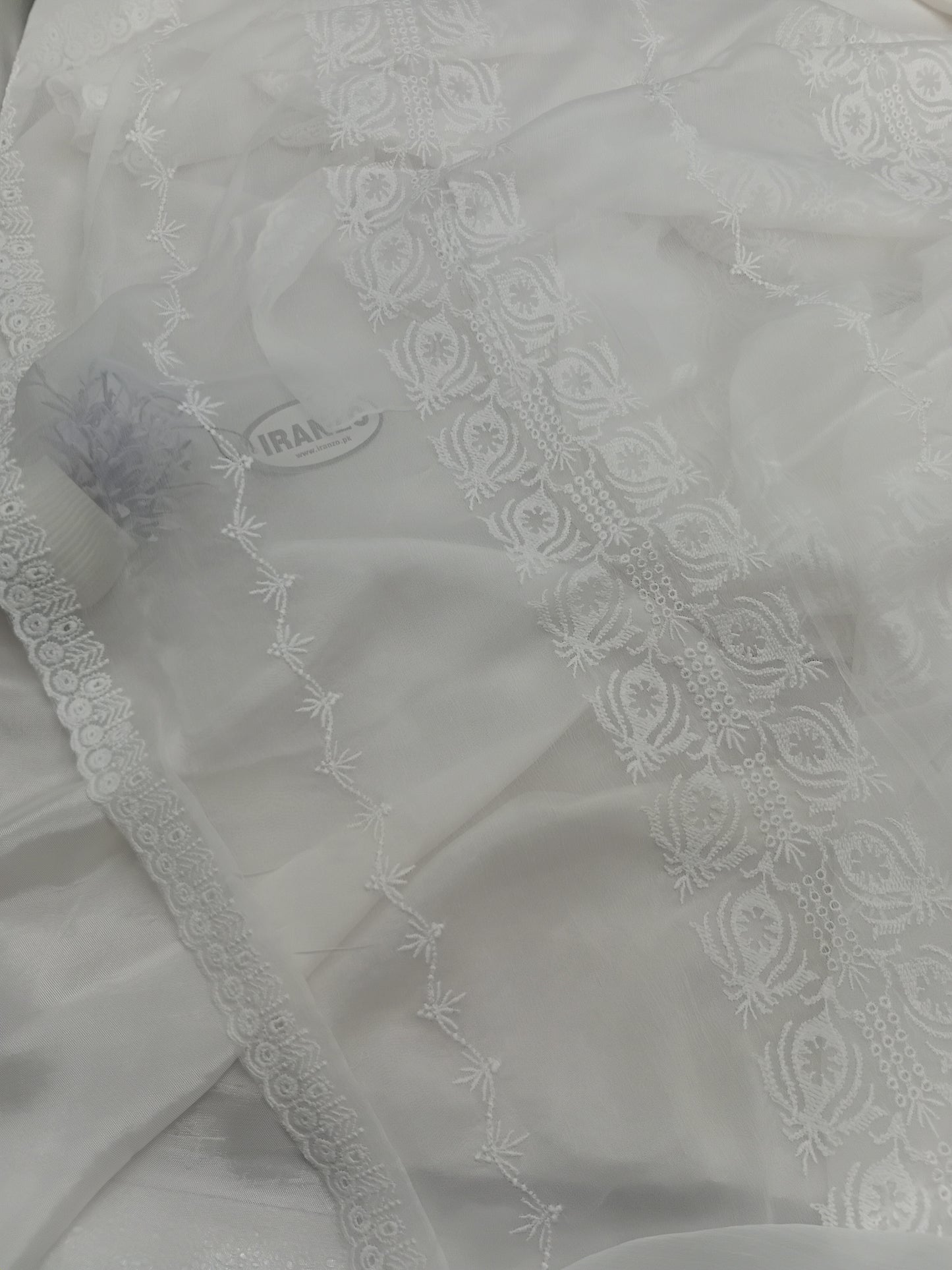 Embroidered Chiffon Dupatta Just in