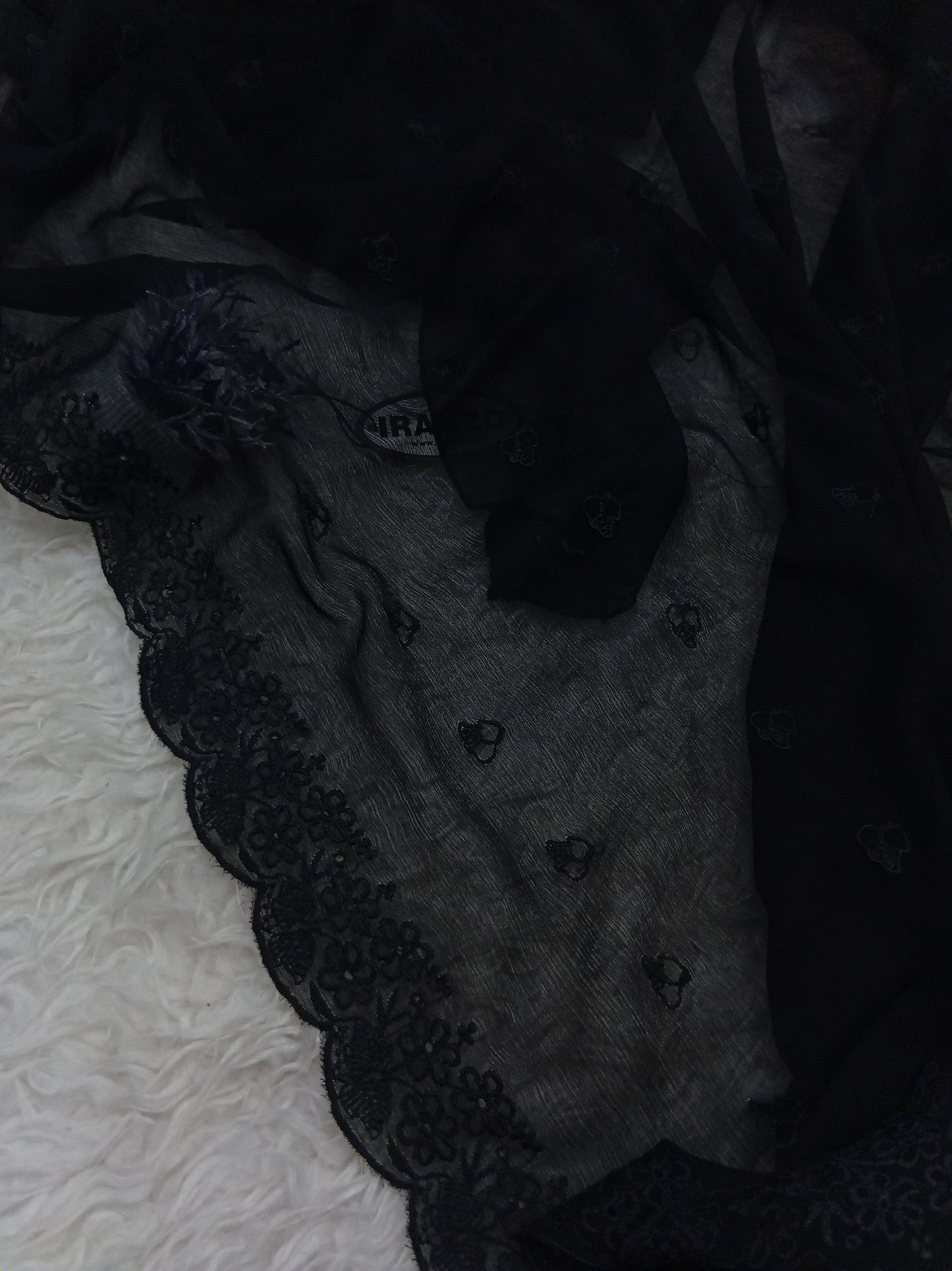 Embroidered Chiffon Dupatta Just in