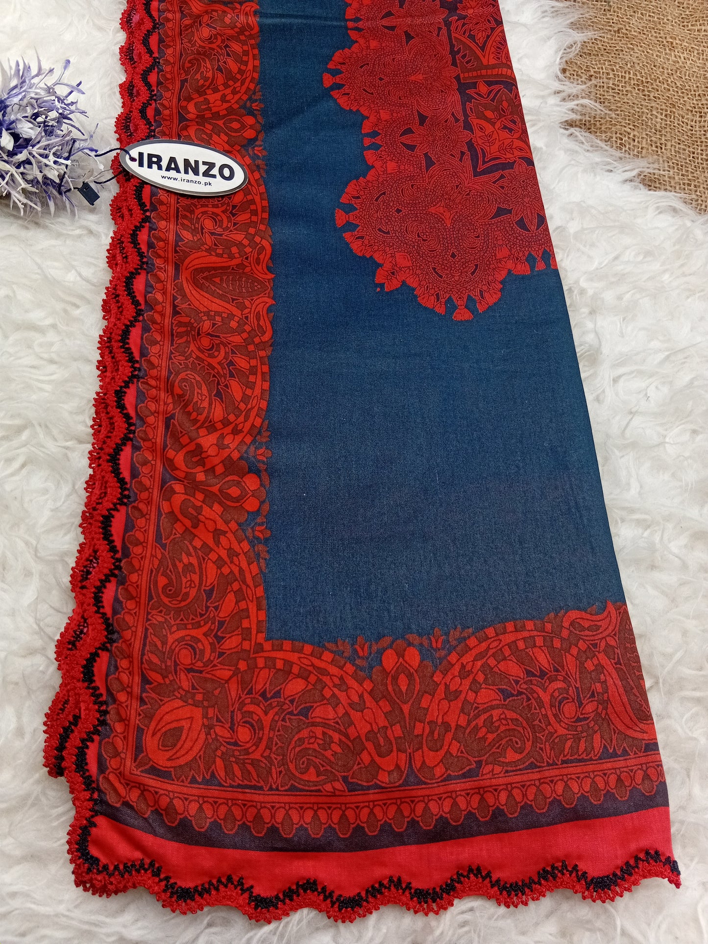 Lawn Dupatta Fourside Crochet Just In