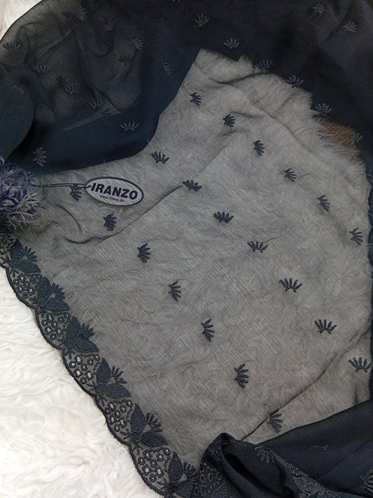 Embroidered Chiffon Dupatta Just in