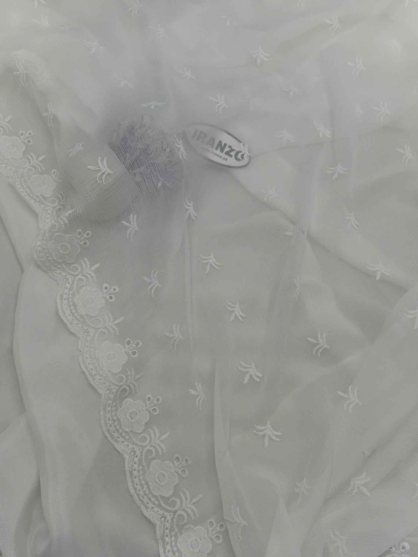 Embroidered Chiffon Dupatta Just in