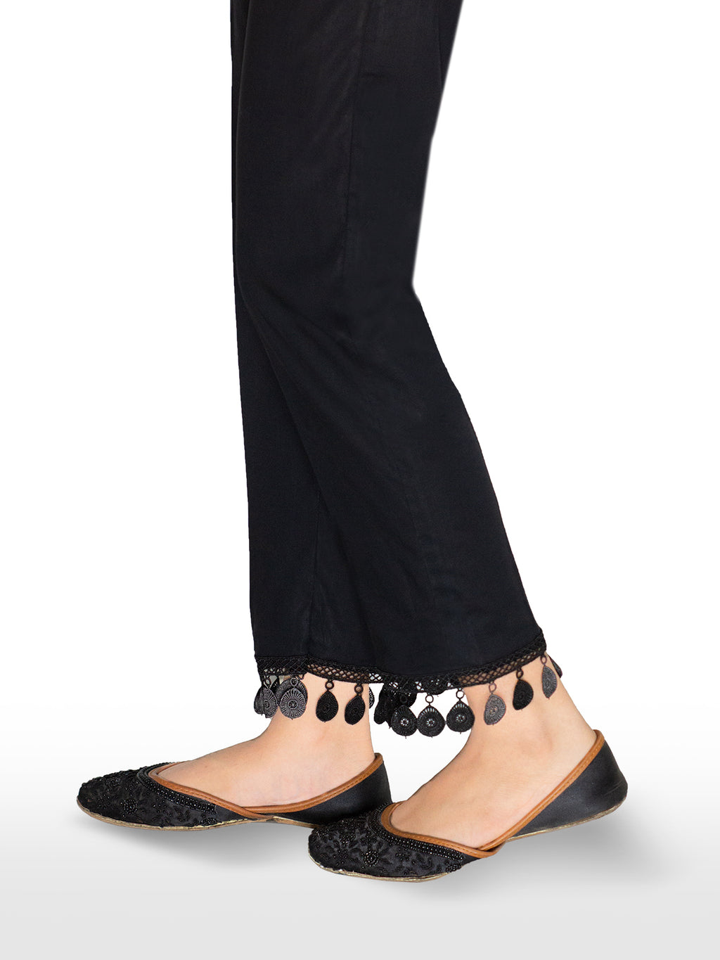 Black Cotton Trouser