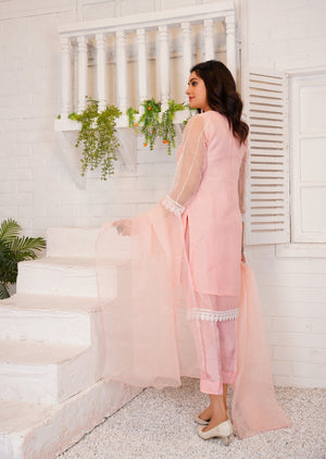 OYSTER PINK ORGANZA SUIT