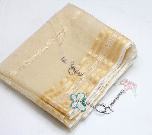 Skin Organza Dupatta