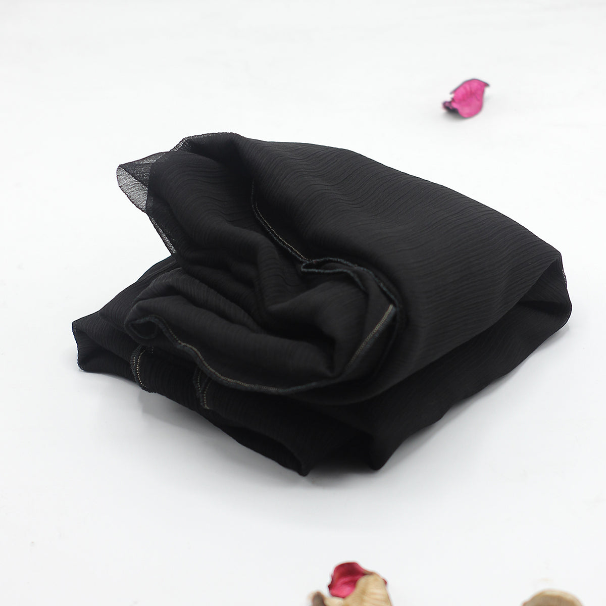 Black Solid Dupatta