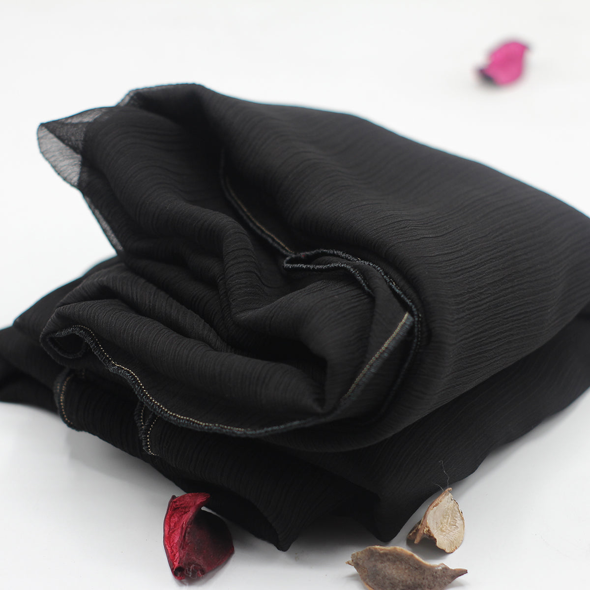 Black Solid Dupatta